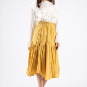 Brighten My Beauty Skirt in Mustard